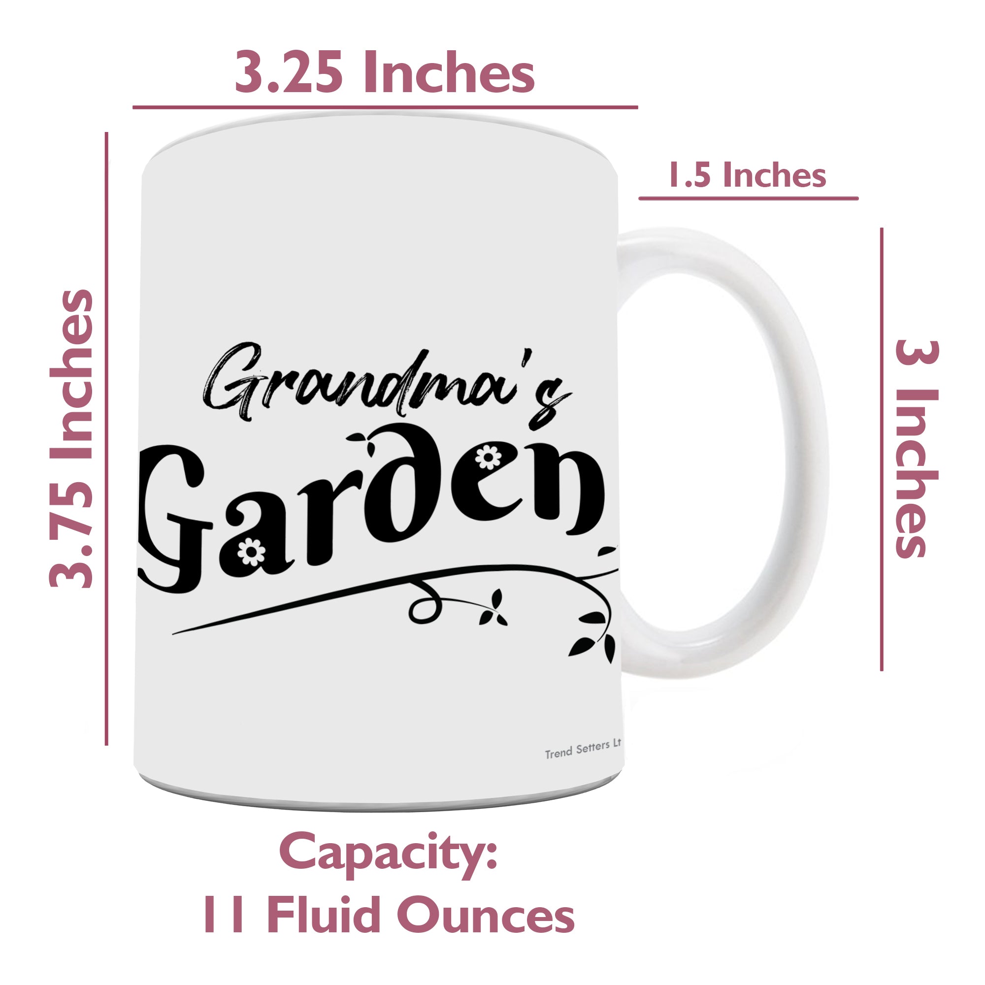 Family Collection (Birth Month Flower Garden - Personalized) White Ceramic Mug
